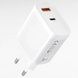 Мережевий зарядний пристрій блок живлення XO L116 PD30W/QC18W 1USB-C+1USB-A fast charging charger with Micro cable