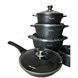 Набір посуду 12 предметів Bellmax Cookware Set BM-100 Чорний