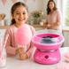 Апарат для солодкої вати Cotton Candy Maker + палички у подарунок Рожевий
