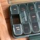 Органайзер таблетниця на 21 комірку з днями тижня/часом прийому Зелений